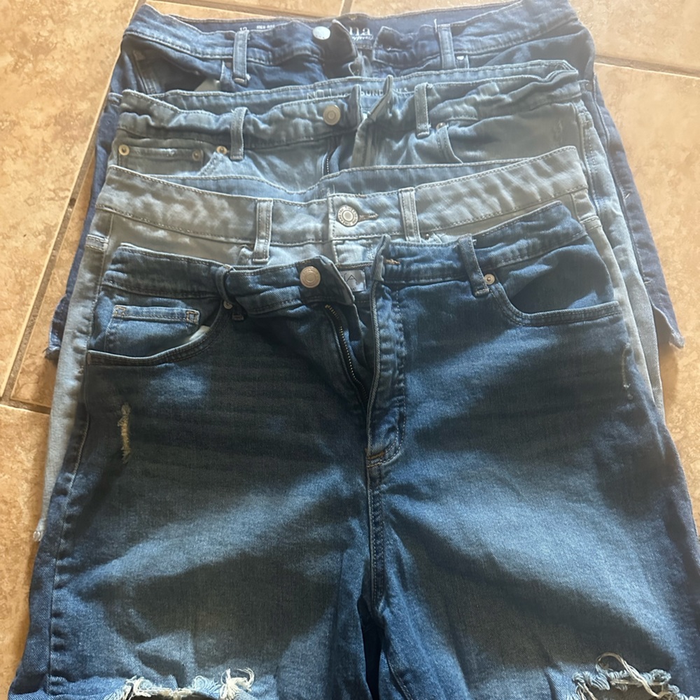 Jean shorts, all 4 pair $20 ON, ANA and wal mart brands. Orig price $12-$20 each
